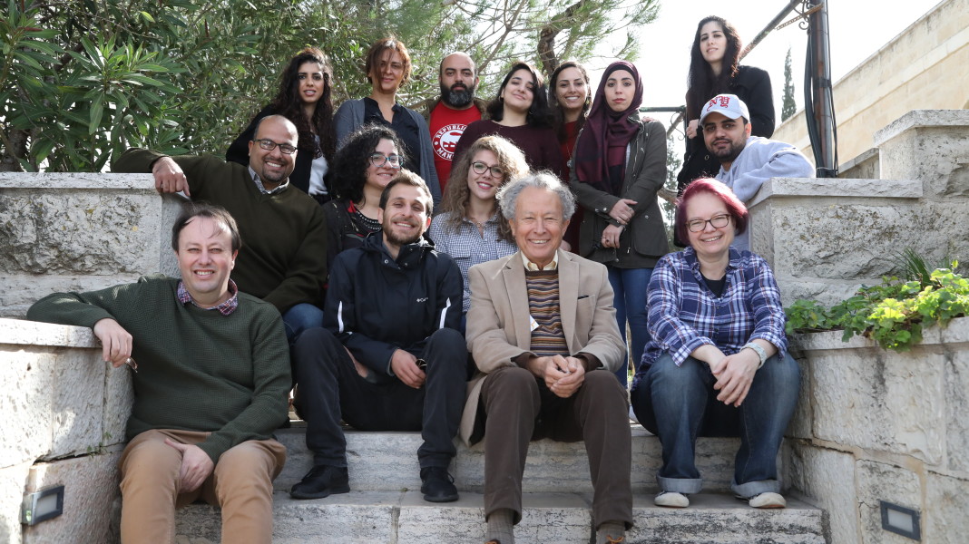 Image of Participants and trainers at Palestine “Visual Art: A Flourishing Field” (VAFF) project
