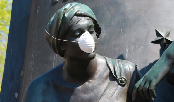Image of Statue Wearing Mask.jpg