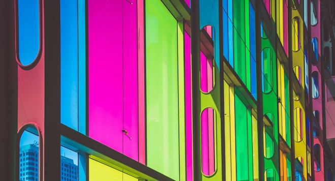 Image of multi coloured windows