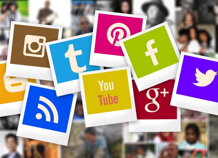 Image has logos of multiple social media platforms such as YouTube, Facebook, Pinterest, Instagram etc. 