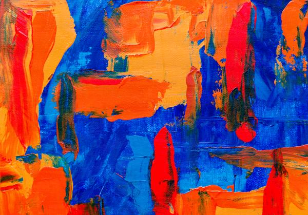 blue-and-orange-abstract-canvas-painting