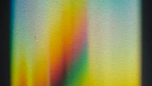 Rainbow light on black background