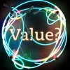 Graphic with the word value