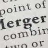 Partial image of dictionary entry for word "Merger"