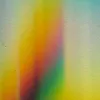 Rainbow light on black background